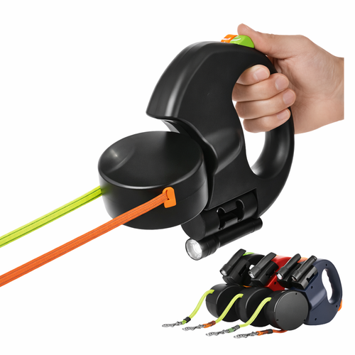 Double Retractable Dog Leash