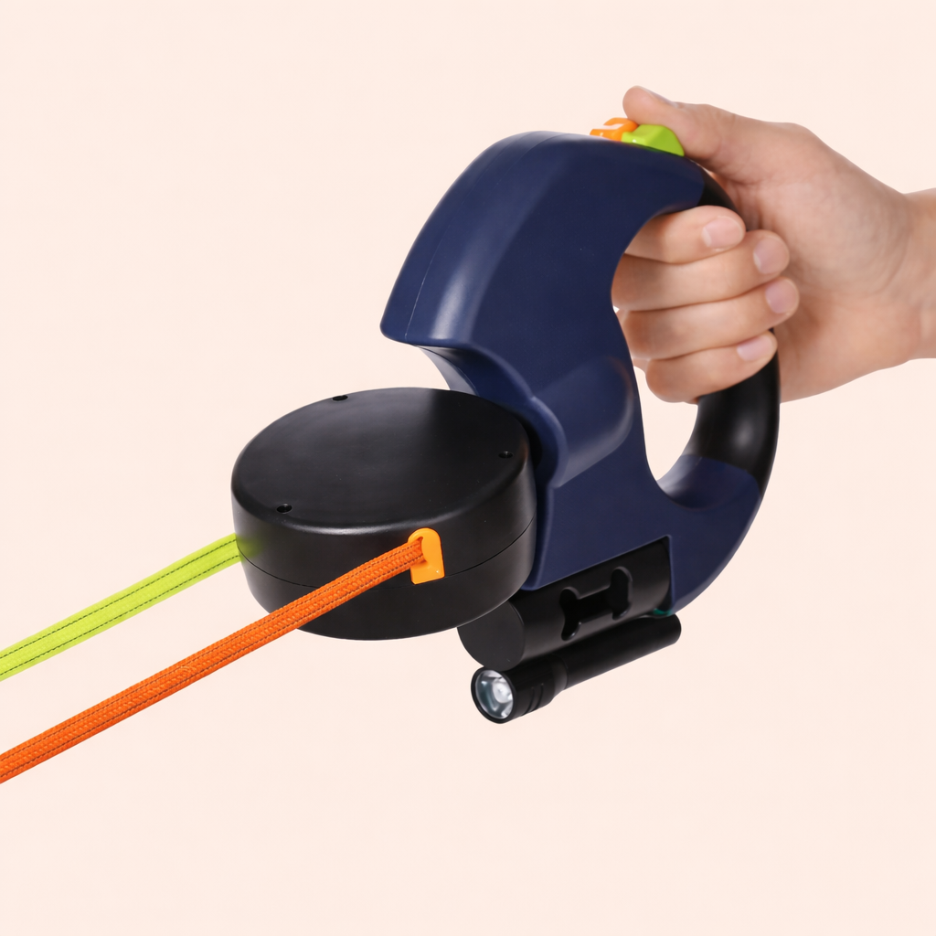 Double Retractable Dog Leash